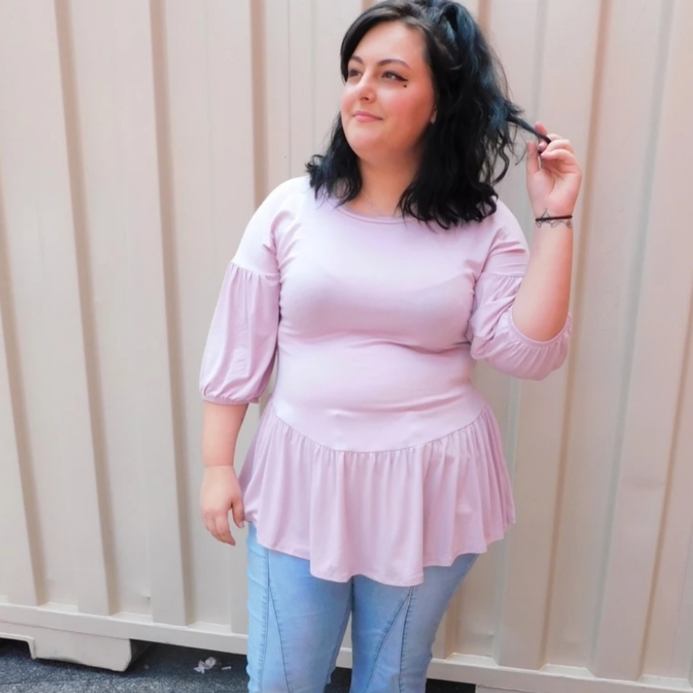 Lilac Babydoll Shirt